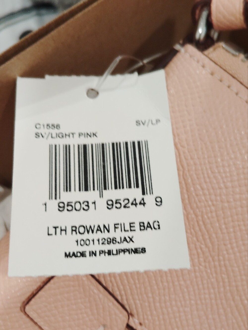 NEW! Coach Pebble Leather Rowan File Bag W/ Matching Wallet - Soft Pink 🩷 - Picture 8 of 10